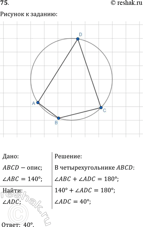 Изображение Упр.75 ГДЗ Мерзляк Полонский 9 класс